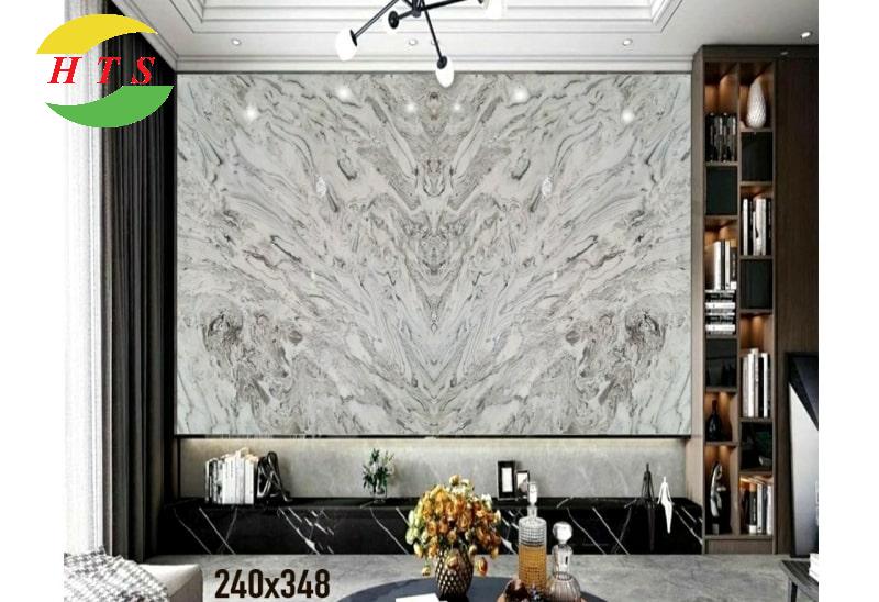 tranh đá marble màu xám lông